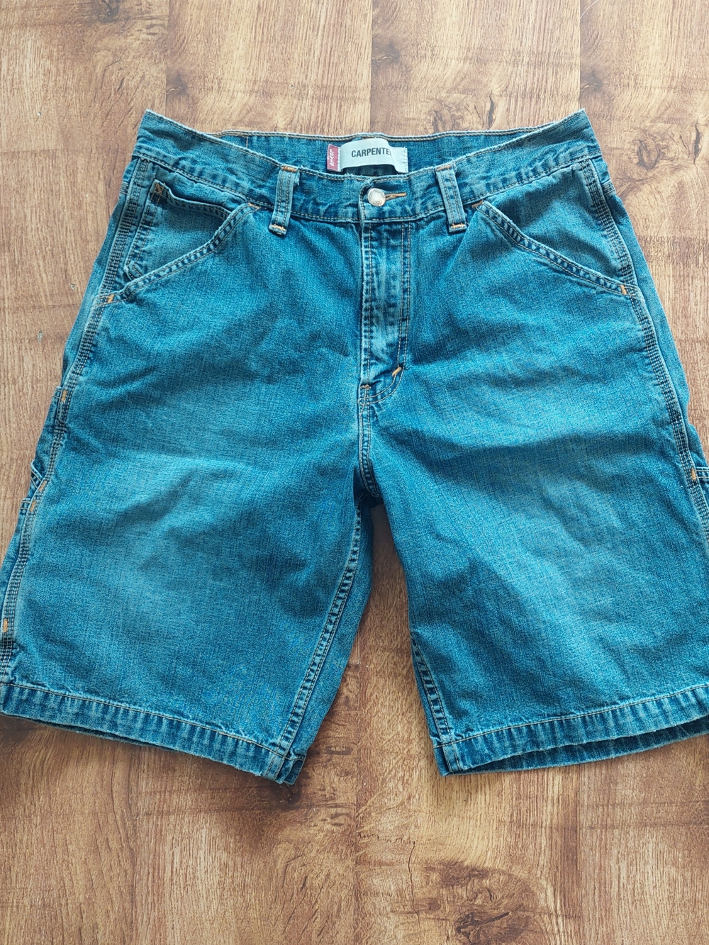Denim Men’s Blue Shorts Light Wash Cargo Levi's Size 32 Baggy 00s Y2K Jeans